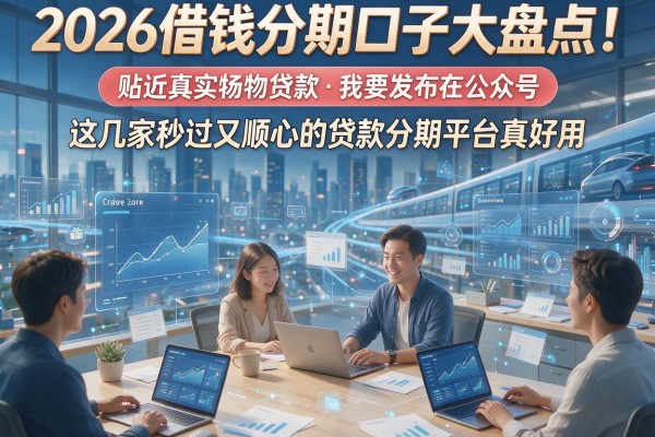 2026借钱分期口子大盘点！这几家秒过又顺心的贷款分期平台真好用