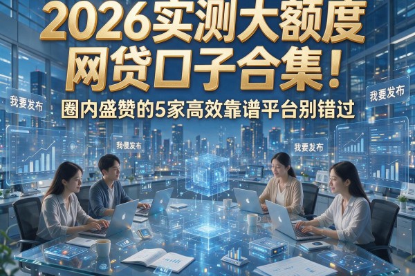 2026实测大额度网贷口子合集!圈内盛赞的5家高效靠谱平台别错过