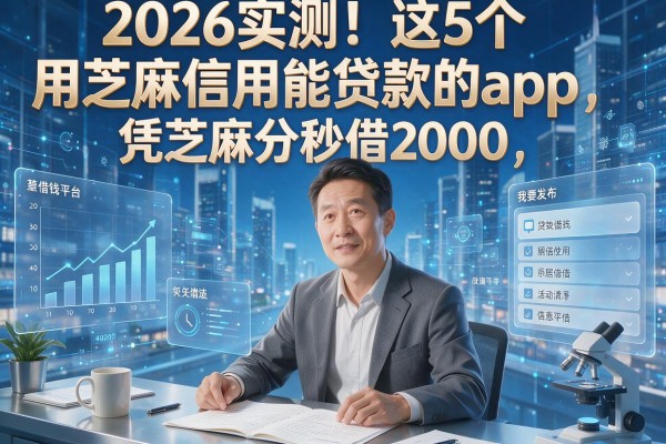 2026实测!这5个用芝麻信用能贷款的app,凭芝麻分秒借2000