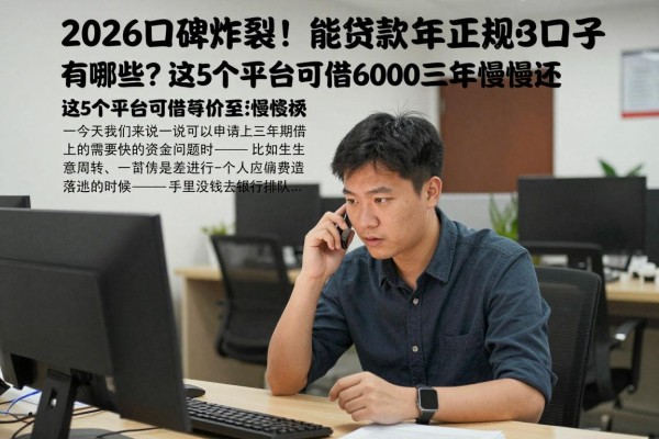 2026口碑炸裂!能贷款3年的正规口子有哪些?这5个平台可借6000三年慢慢还