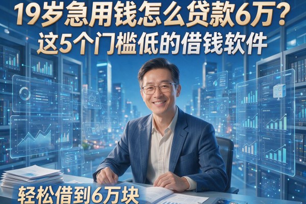 19岁急用钱怎么贷款6万？这5个门槛低的借钱软件，轻松借到6万块