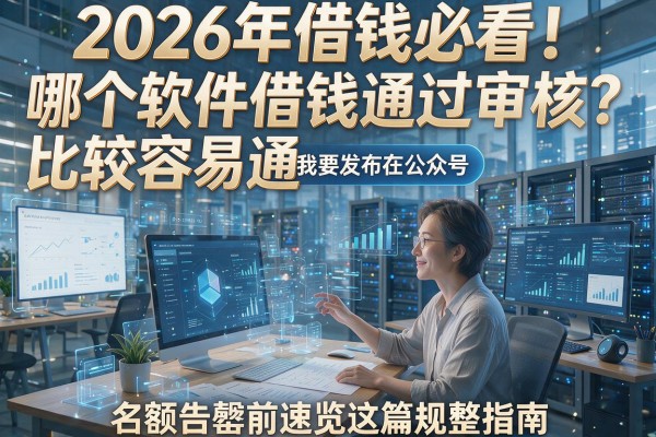 2026年借钱必看!哪个软件借钱比较容易通过审核?名额告罄前速览这篇规整指南