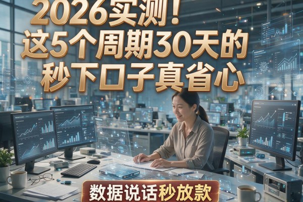 2026实测！这5个周期30天的秒下口子真省心，数据说话秒放款