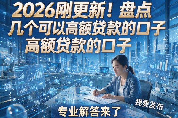 2026刚更新!盘点几个可以高额贷款的口子,专业解答来了