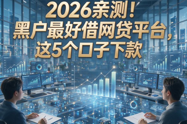 2026亲测！黑户最好借网贷平台，这5个口子下款