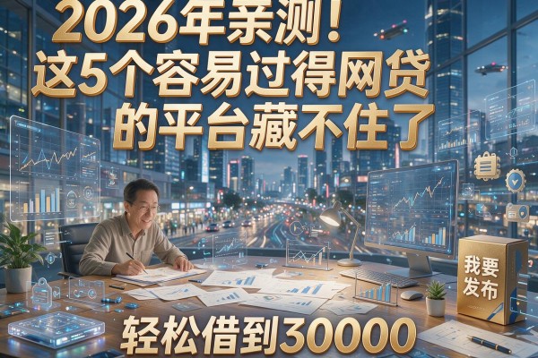 2026年亲测!这5个容易过得网贷的平台藏不住了,轻松借到30000!