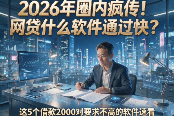 2026年圈内疯传!网贷什么软件通过快?这5个借款2000对要求不高的软件速看