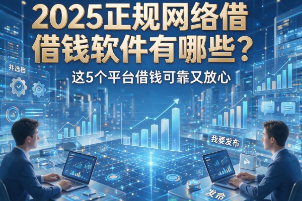 2025正规网络借钱软件有哪些?这5个平台借钱可靠又放心!