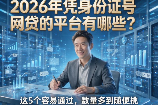 2026年凭身份证号网贷的平台有哪些?这5个容易通过、数量多到随便挑!
