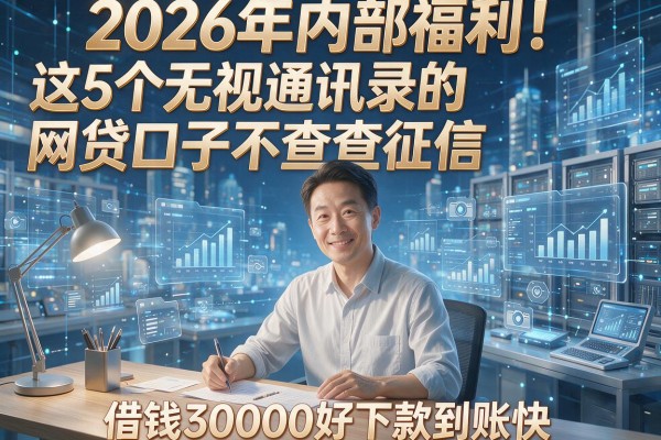 2026年内部福利!这5个无视通讯录的网贷口子不查征信,借钱30000好下款到账快