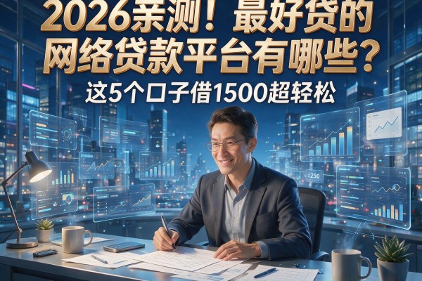 2026亲测！最好贷的网络贷款平台有哪些？这5个口子借1500超轻松