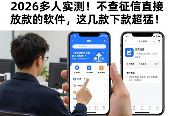 2026多人实测！不查征信直接放款的软件，这几款下款超猛！