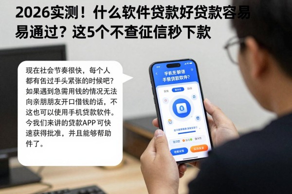 2026实测!什么软件贷款好贷款容易通过?这5个不查征信秒下款