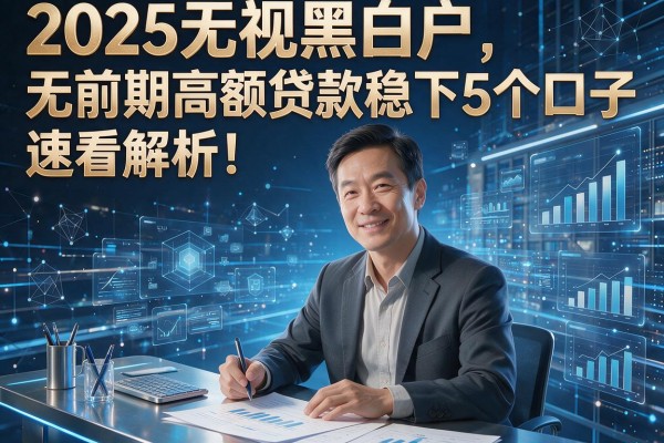 2025无视黑白户，无前期高额贷款稳下5个口子，速看解析！