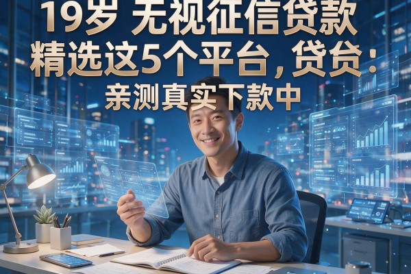 19岁无视征信贷款精选这5个平台,亲测真实下款中!