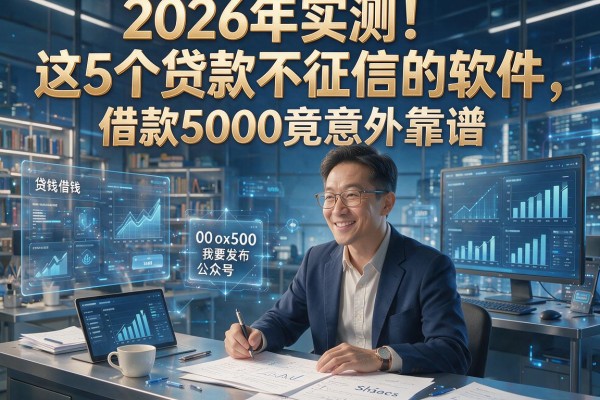 2026年实测!这5个贷款不征信的软件,借款5000竟意外靠谱