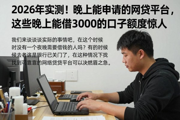 2026年实测!晚上能申请的网贷平台,这些晚上能借3000的口子额度惊人