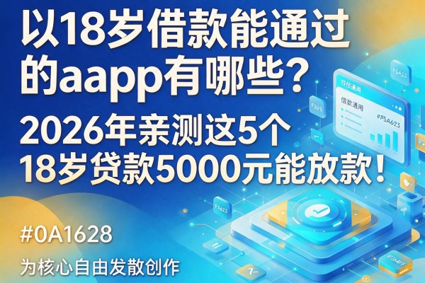 18岁借款能通过的app有哪些?2026年亲测这5个18岁贷款5000元能放款!
