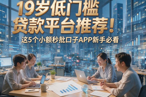 19岁低门槛贷款平台推荐!这5个小额秒批口子APP新手必看