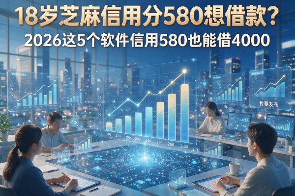 18岁芝麻信用分580想借款?2026这5个软件信用580也能借4000