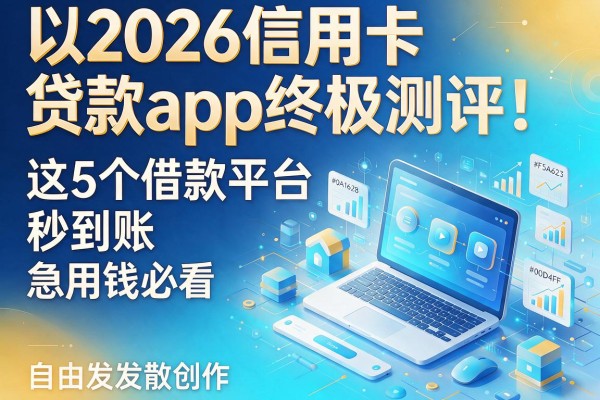 2026信用卡贷款app终极测评！这5个借款平台秒到账，急用钱必看