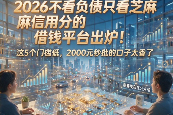 2026不看负债只看芝麻信用分的借钱平台出炉!这5个门槛低、2000元秒批的口子太香了