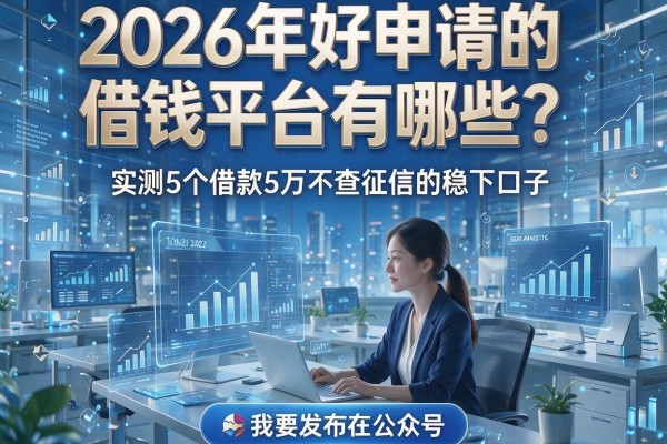 2026年好申请的借钱平台有哪些?实测5个借款5万不查征信的稳下口子!