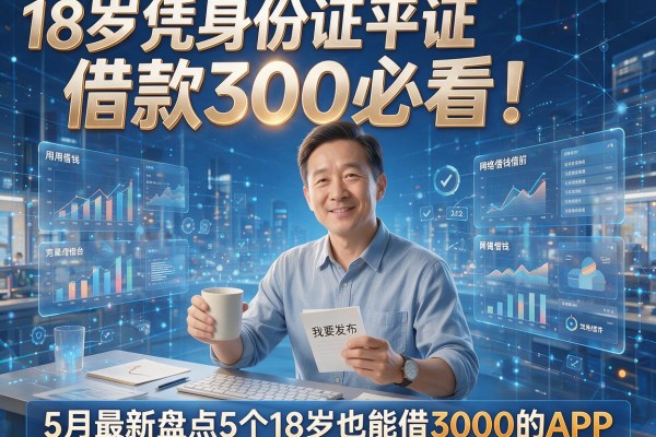 18岁凭身份证借款300必看！5月最新盘点5个18岁也能借3000的APP