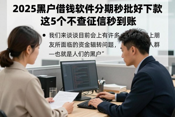 2025黑户借钱软件分期秒批好下款！这5个不查征信秒到账