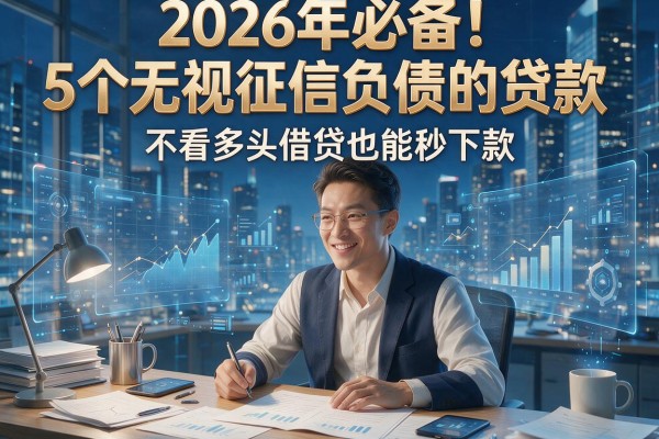 2026年必备！5个无视征信负债的贷款，不看多头借贷也能秒下款