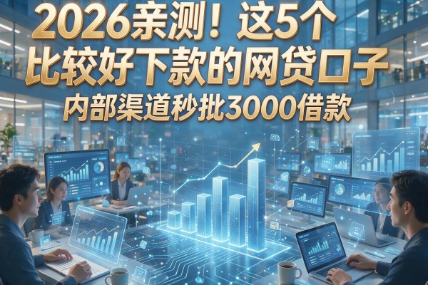 2026亲测!这5个比较好下款的网贷口子,内部渠道秒批3000借款!