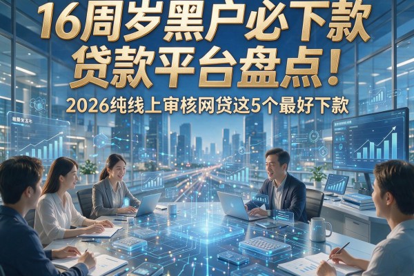 16周岁黑户必下款贷款平台盘点!2026纯线上审核网贷这5个最好下款