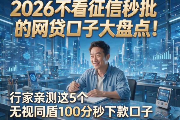 2026不看征信秒批的网贷口子大盘点！行家亲测这5个无视同盾100分秒下款口子
