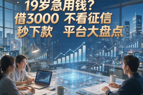 19岁急用钱?借3000不看征信秒下款平台大盘点