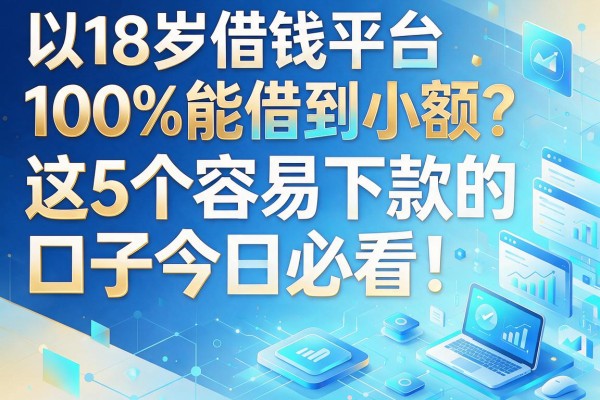 18岁借钱平台100%能借到小额?这5个容易下款的口子今日必看!