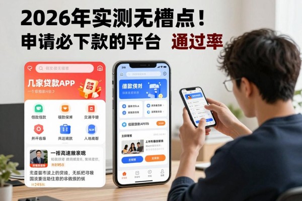 2026年实测无槽点!这几家借款APP申请必下款的平台,通过率真的高