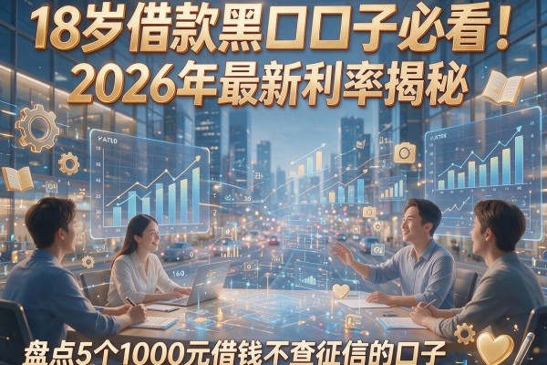 18岁借款黑口子必看！2026年最新利率揭秘，盘点5个1000元借钱不查征信的口子