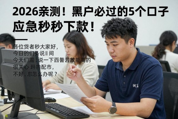 2026亲测!黑户必过的5个贷款口子,应急秒下款!