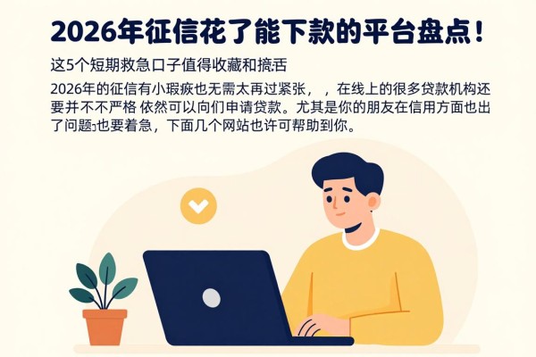 2026年征信花了能下款的平台盘点!这5个短期救急口子值得收藏