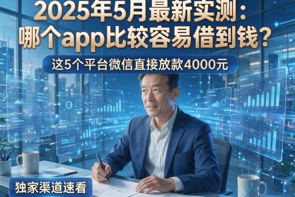 2025年5月最新实测:哪个app比较容易借到钱?这5个平台微信直接放款4000元,独家渠道速看!