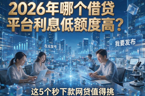 2026年哪个借贷平台利息低额度高?这5个秒下款网贷值得挑!