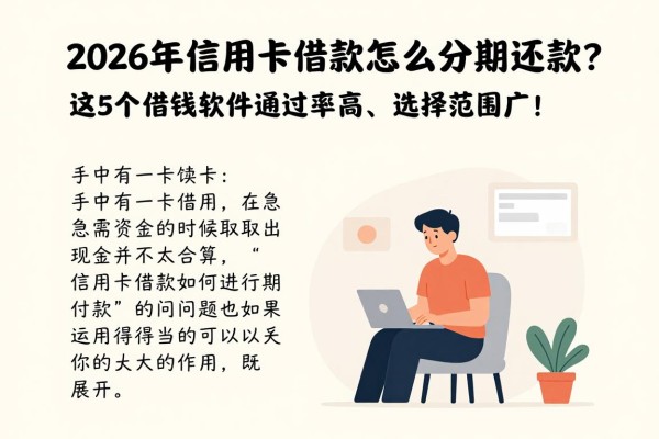 2026年信用卡借款怎么分期还款?这5个借钱软件通过率高、选择范围广!