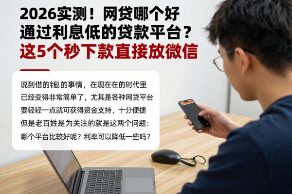 2026实测！网贷哪个好通过利息低的贷款平台？这5个秒下款直接放微信