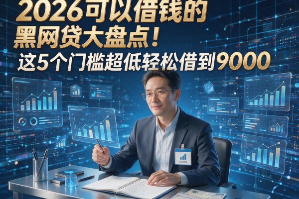 2026可以借钱的黑网贷大盘点!这5个门槛超低轻松借到9000