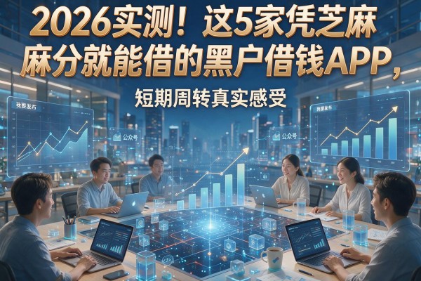 2026实测！这5家凭芝麻分就能借的黑户借钱APP，短期周转真实感受