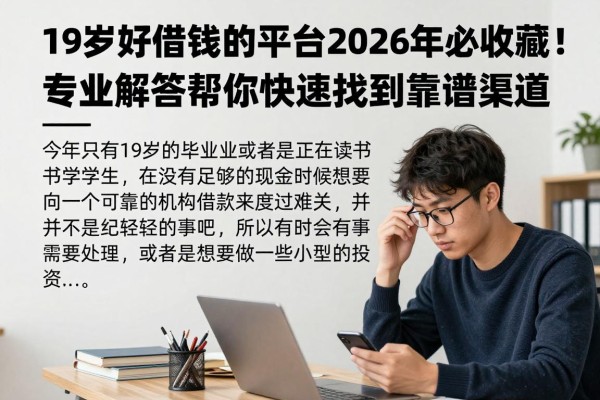 19岁好借钱的平台2026年必收藏!专业解答帮你快速找到靠谱渠道