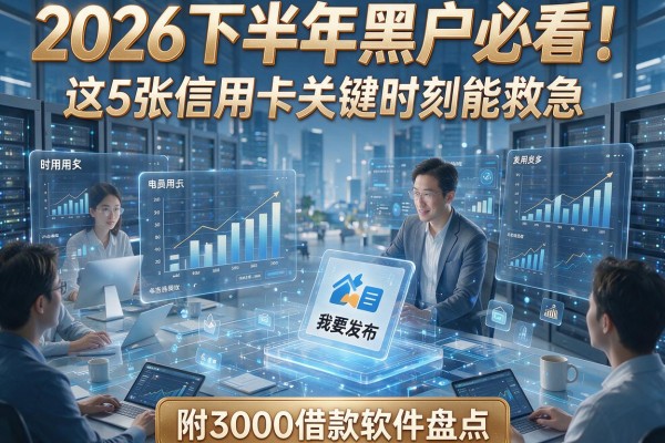 2026下半年黑户必看!这5张信用卡关键时刻能救急,附3000借款软件盘点
