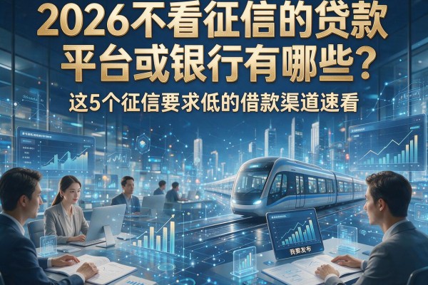2026不看征信的贷款平台或银行有哪些?这5个征信要求低的借款渠道速看