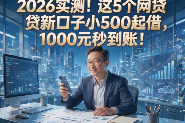 2026实测!这5个网贷新口子小500起借,1000元秒到账!