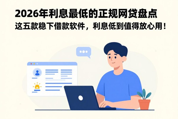 2026年利息最低的正规网贷盘点：这五款稳下借款软件，利息低到值得放心用！